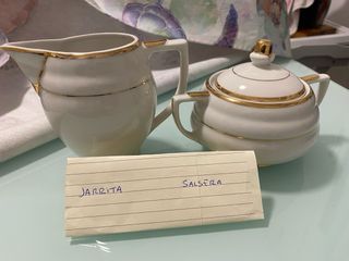 Vajilla Limoges y Cristalería de Roca