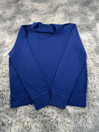 Jersey Polo Ralph Lauren Azul Corte Boxy Vintage