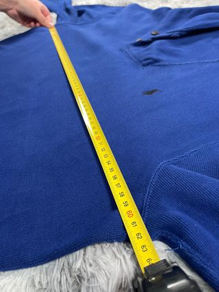 Jersey Polo Ralph Lauren Azul Corte Boxy Vintage