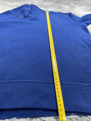 Jersey Polo Ralph Lauren Azul Corte Boxy Vintage