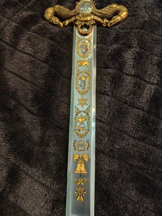 Espada de Bronce Americana Decorativa