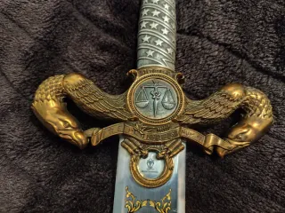 Espada de Bronce Americana Decorativa