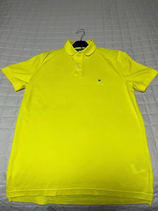 Polo Tommy Hilfiger Amarillo Eléctrico Talla S/M