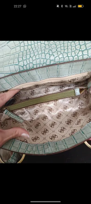 Borsa Guess vintage effetto coccodrillo