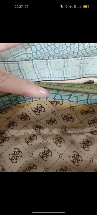 Borsa Guess vintage effetto coccodrillo