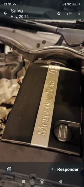 Tapa motor Mercedes W203 C180 Kompressor