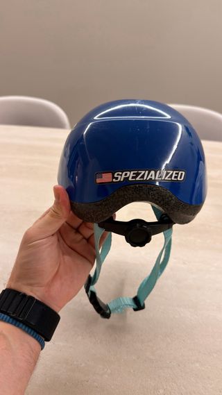 Casco de bicicleta niño/niña infantil azul