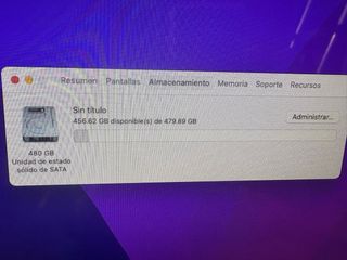 iMac 21.5, 8gb de ram, 480gb ssd y MacOS Monterrey