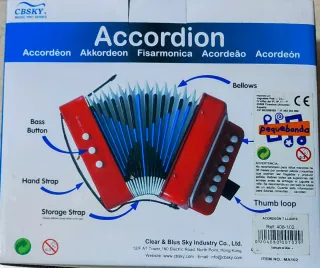 Acordeón infantil CBSKY rojo