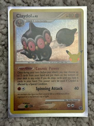 Carta Pokémon Claydol 25º Aniversario