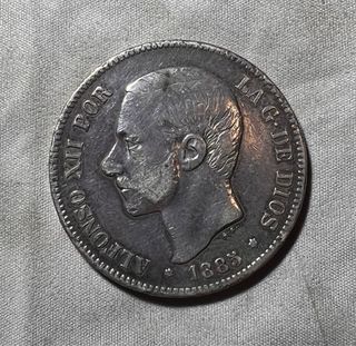 Moneda 5 Pesetas 1871