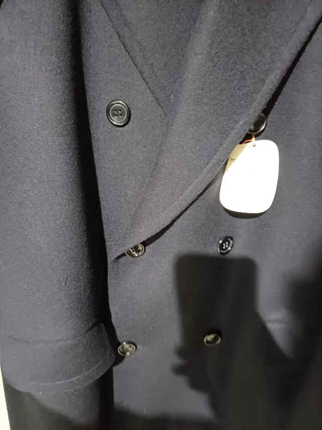 Abrigo Cruzado Azul Marino