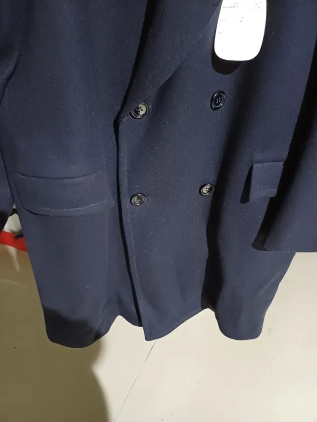 Abrigo Cruzado Azul Marino