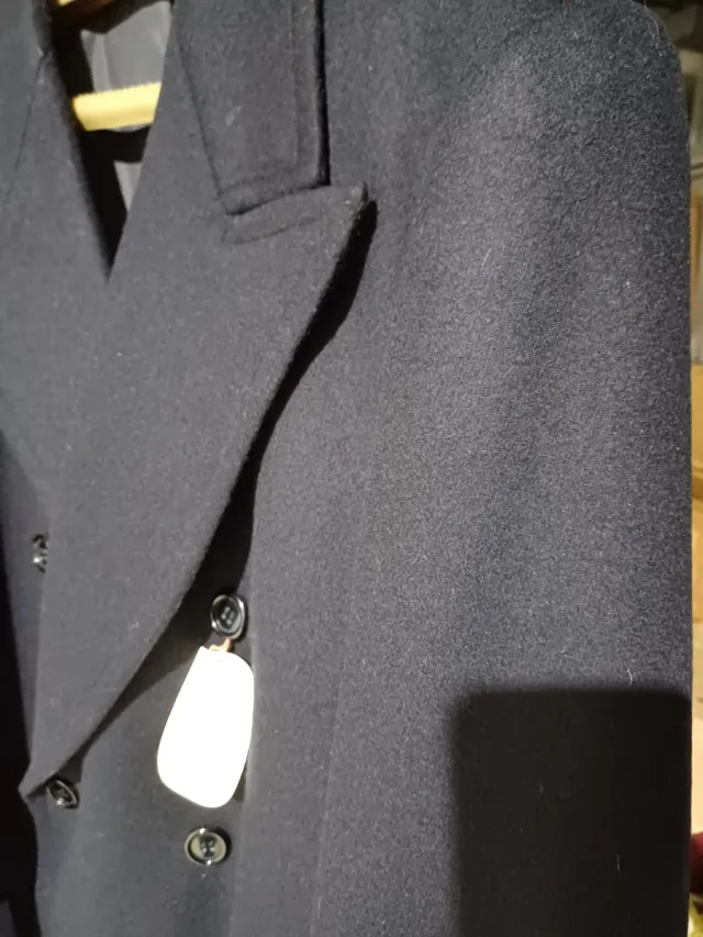 Abrigo Cruzado Azul Marino