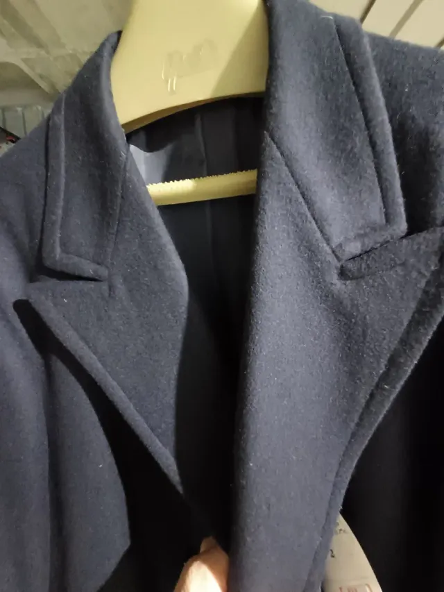 Abrigo Cruzado Azul Marino