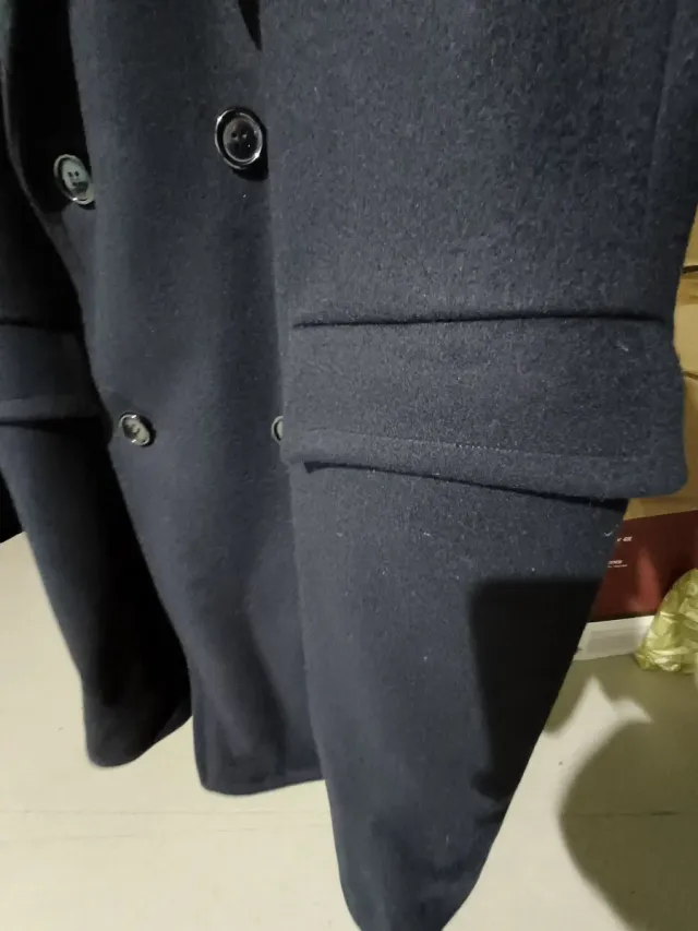 Abrigo Cruzado Azul Marino