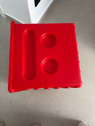 Tavolo ausiliario vintage rosso Ikea