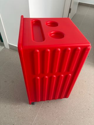 Tavolo ausiliario vintage rosso Ikea