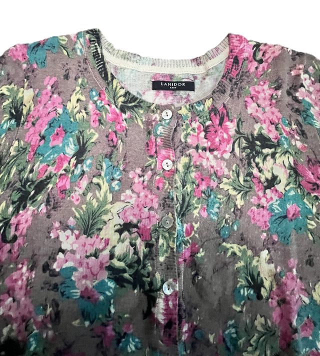 Chaqueta de punto floral LADINOR