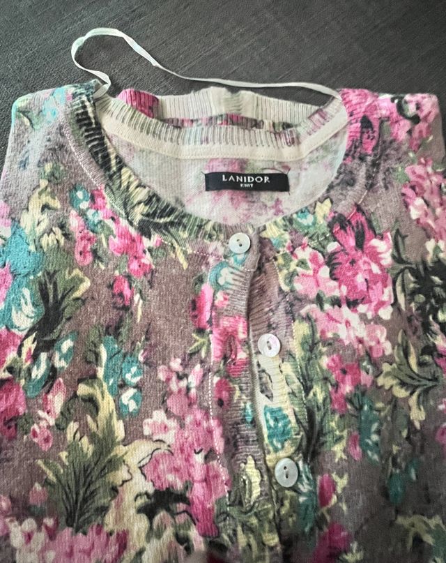 Chaqueta de punto floral LADINOR