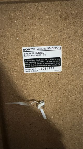 Cadena de música Sony CD/Radio