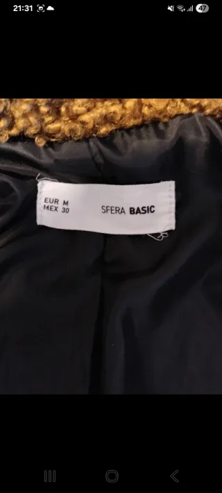 Chaqueta suave marrón talla única