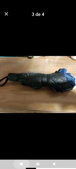 Paraguas grande 125 cm azul