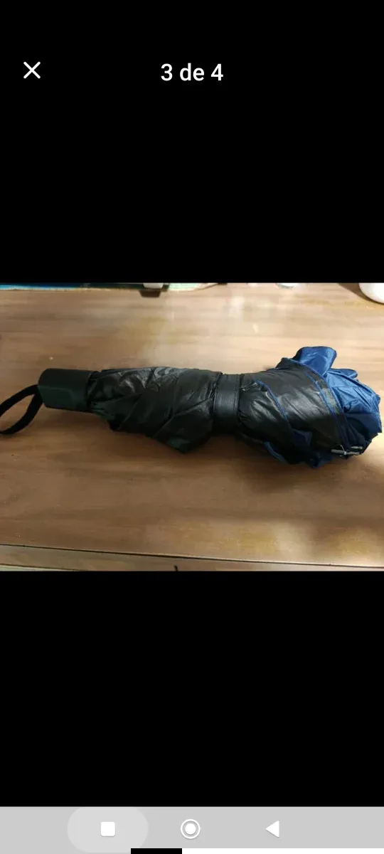 Paraguas grande 125 cm azul