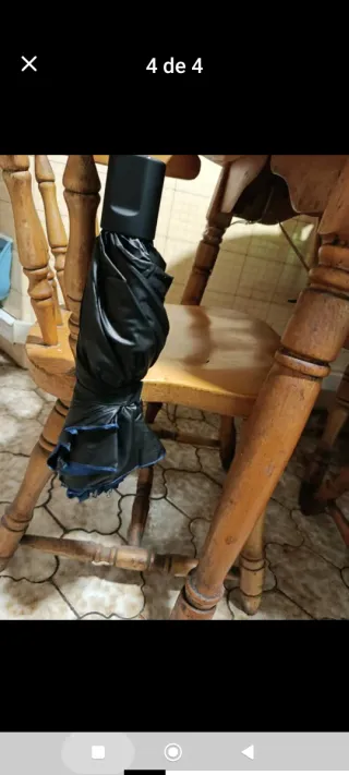 Paraguas grande 125 cm azul