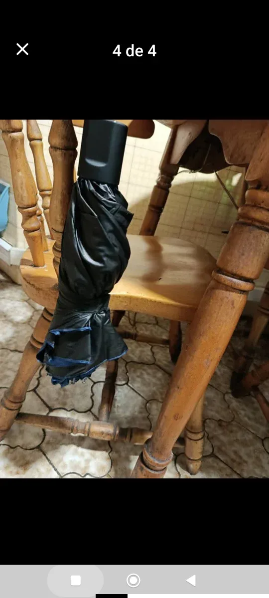 Paraguas grande 125 cm azul