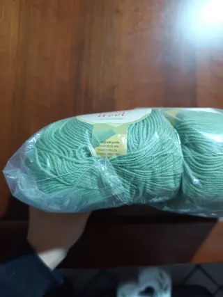 Gomitoli lana Merino verde