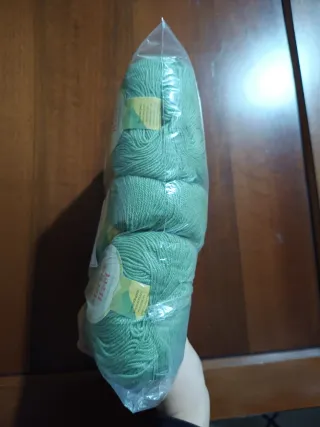 Gomitoli lana Merino verde