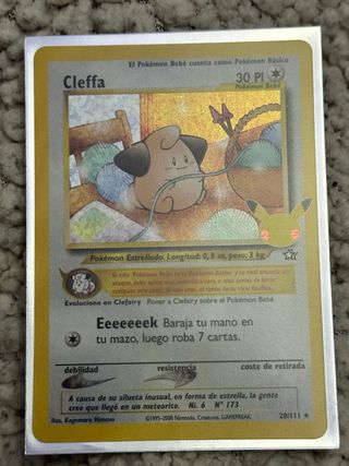 Carta Pokémon Cleffa 25° Aniversario