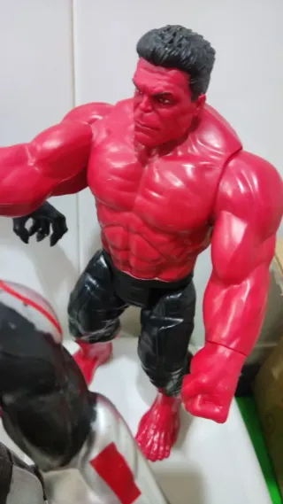 Lote 3 GRANDES FIG Hulk Rojo, Hulk Armadura, VENOM
