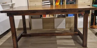 Mesa de madera maciza 160x90x80