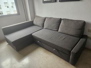 Sofá Cama 3 Plazas Friheten Ikea Gris
