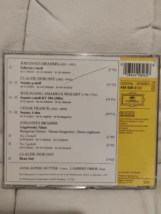 Anne-Sophie Mutter Lote 2cd's