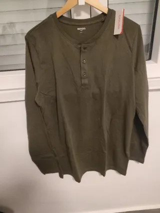 Camiseta Zara Man manga larga gris