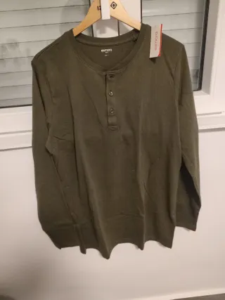 Camiseta Zara Man manga larga gris