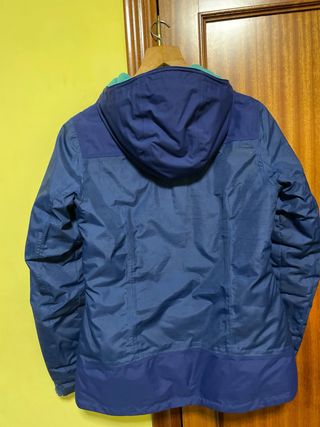 Chaqueta de nieve Quechua azul y turquesa