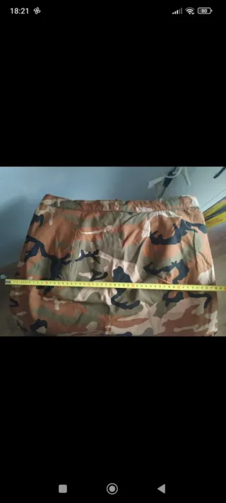 Disfraz militar camuflaje con falda