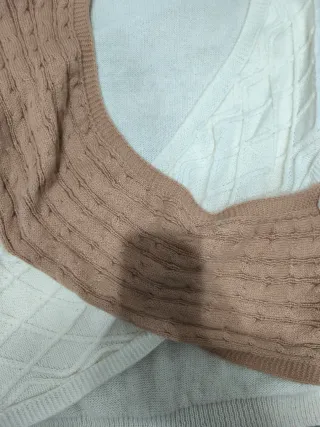 Maglione intrecciato bicolore 2XL