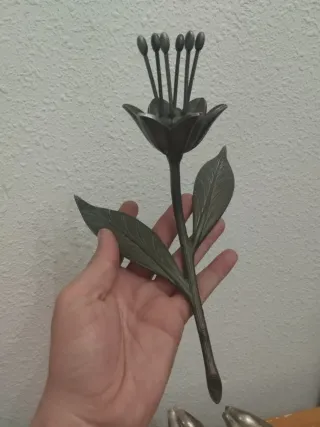 Cenicero Flor Vintage Metal