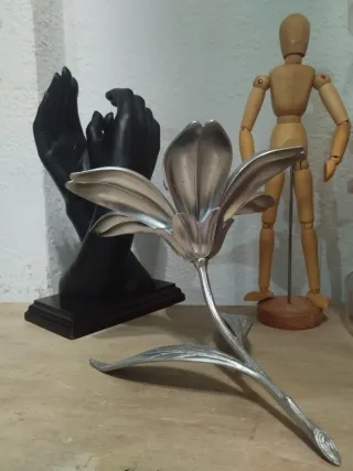 Cenicero Flor Vintage Metal