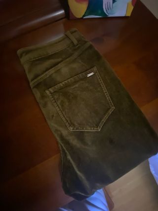 Pantalón Terciopelo Mujer Massimo Dutti