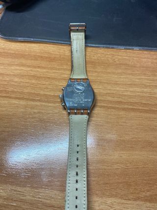 Swatch Irony Chrono Correa Marrón
