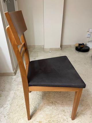 Mesa comedor con 6 sillas tapizadas