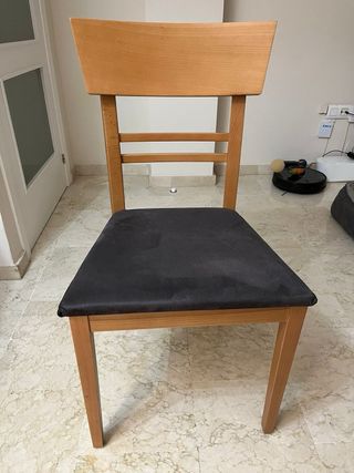Mesa comedor con 6 sillas tapizadas