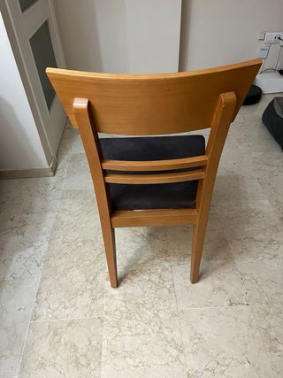 Mesa comedor con 6 sillas tapizadas