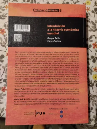 Libro de introducción a la historia económica.